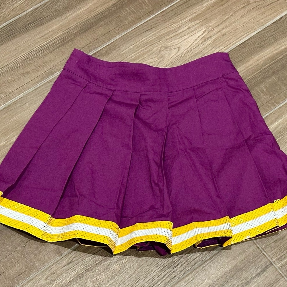 QOS Purple and Gold Skort